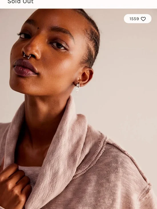 We The Free - Free People- Timmy Turtleneck - Oversized - Size XS - Picture 3 of 5